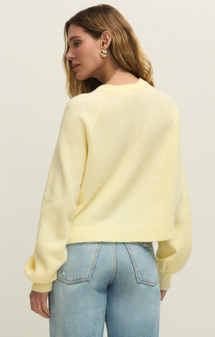 Z Supply Coming Up Cozy Sweater- Pineapple