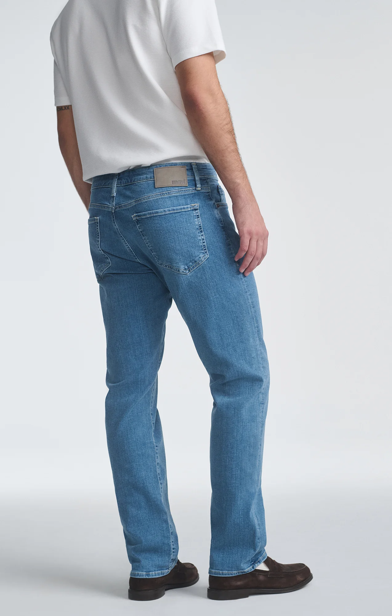 Mavi Matt Relaxed Straight Leg Jeans- Ocean Brushed