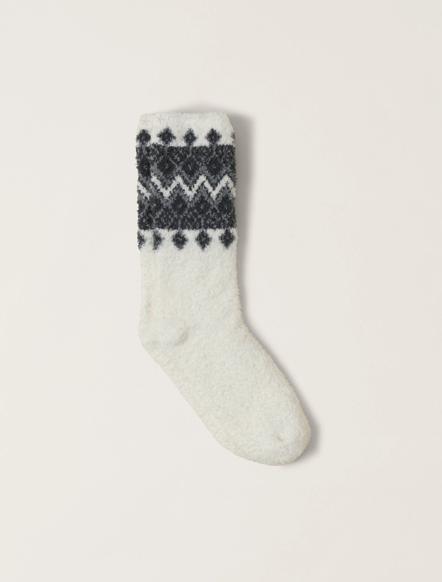 Barefoot Dreams CozyChic® Fair Isle Socks- Pearl Multi