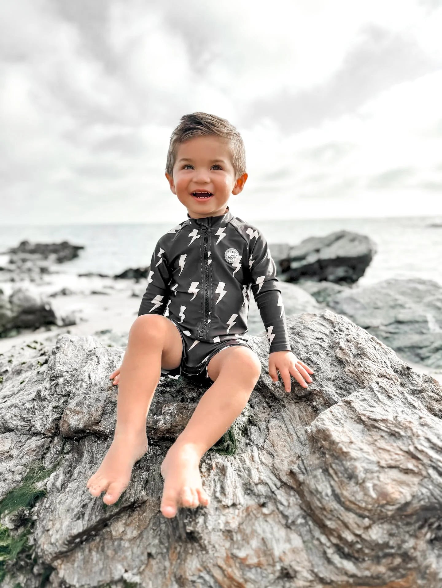 Baby swim romper sales