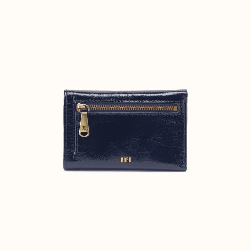 HOBO Jill Trifold Wallet- Ink Navy