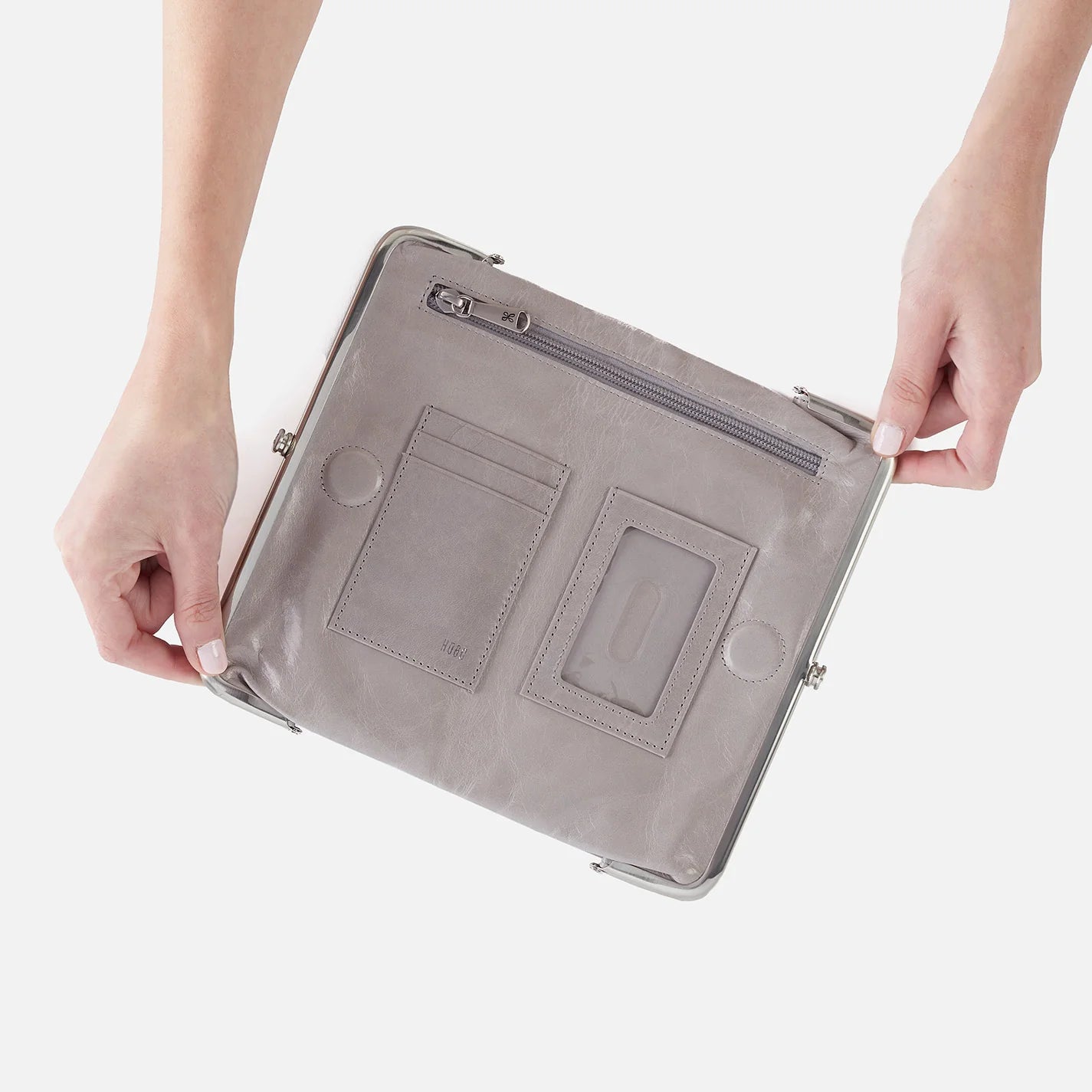 Lauren Clutch Wallet- Light Grey