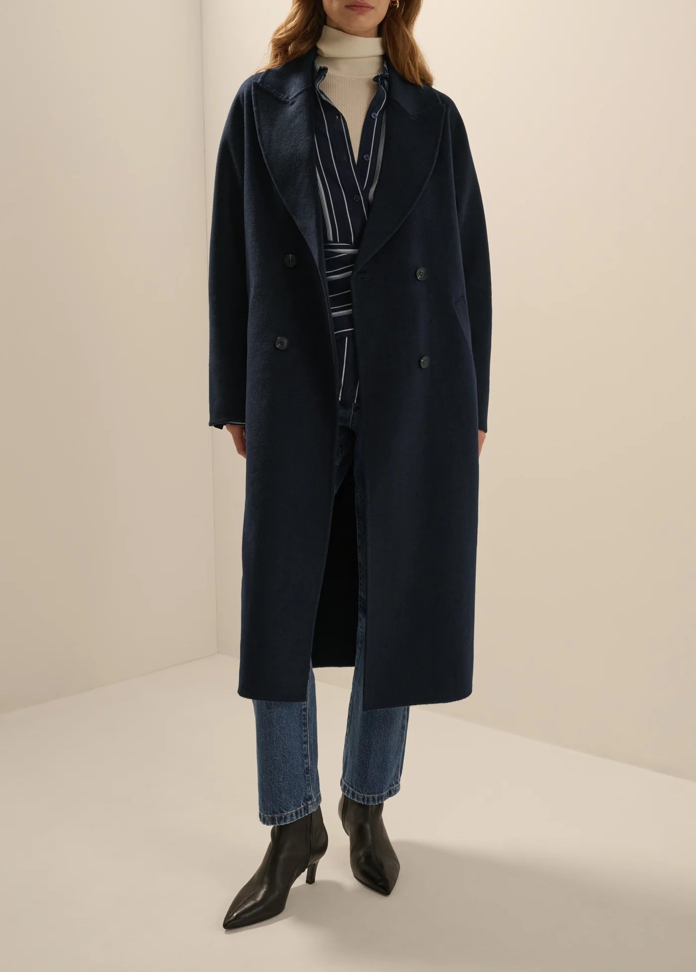 Favorite Daughter The Luca Coat in Navy