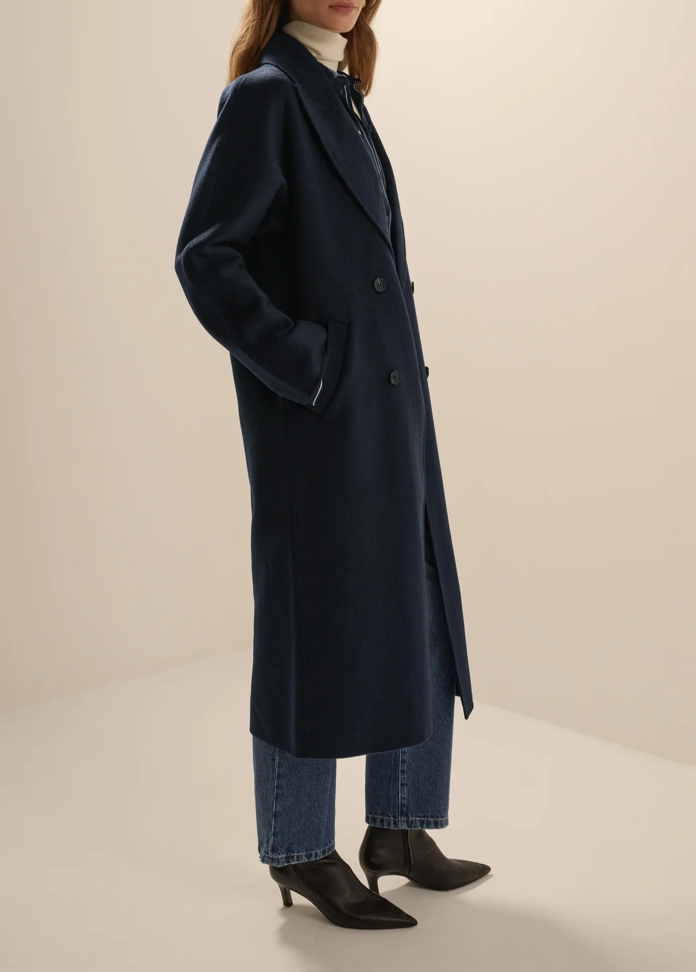Favorite Daughter The Luca Coat in Navy