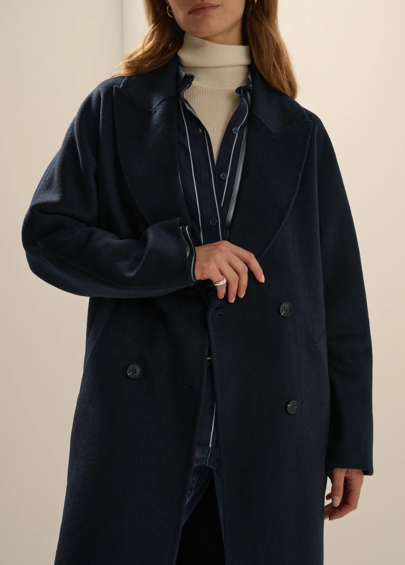 Favorite Daughter The Luca Coat in Navy