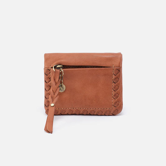 HOBO Lumen Mini Wallet in Washed Leather- Harvest Wheat