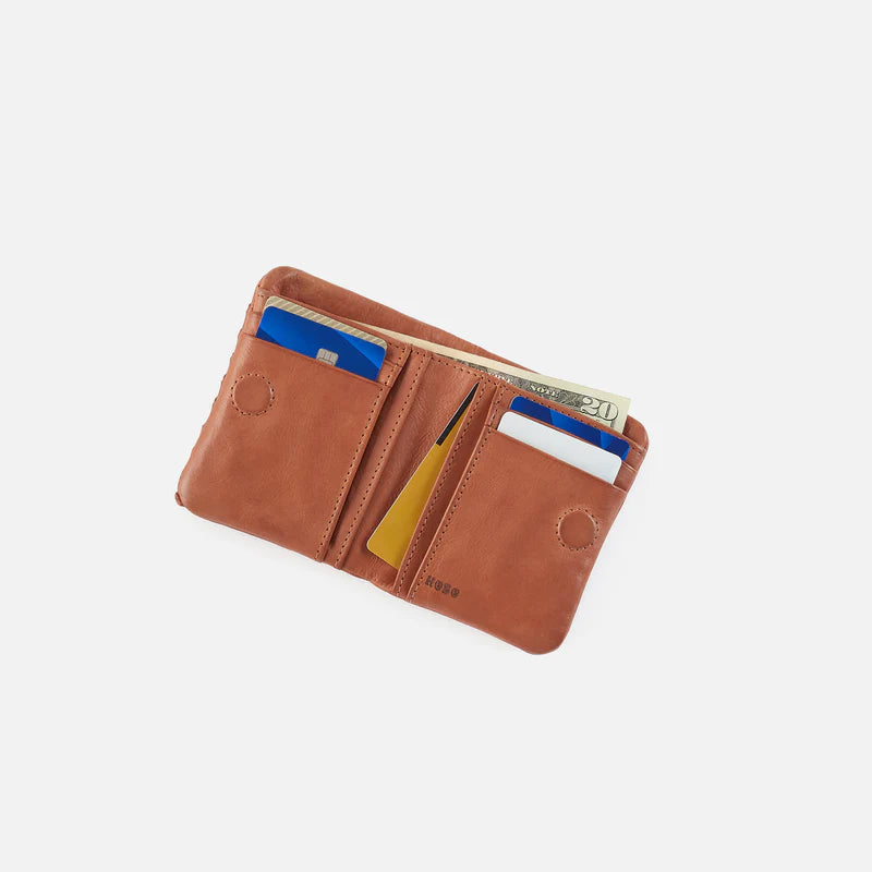 HOBO Lumen Mini Wallet in Washed Leather- Harvest Wheat