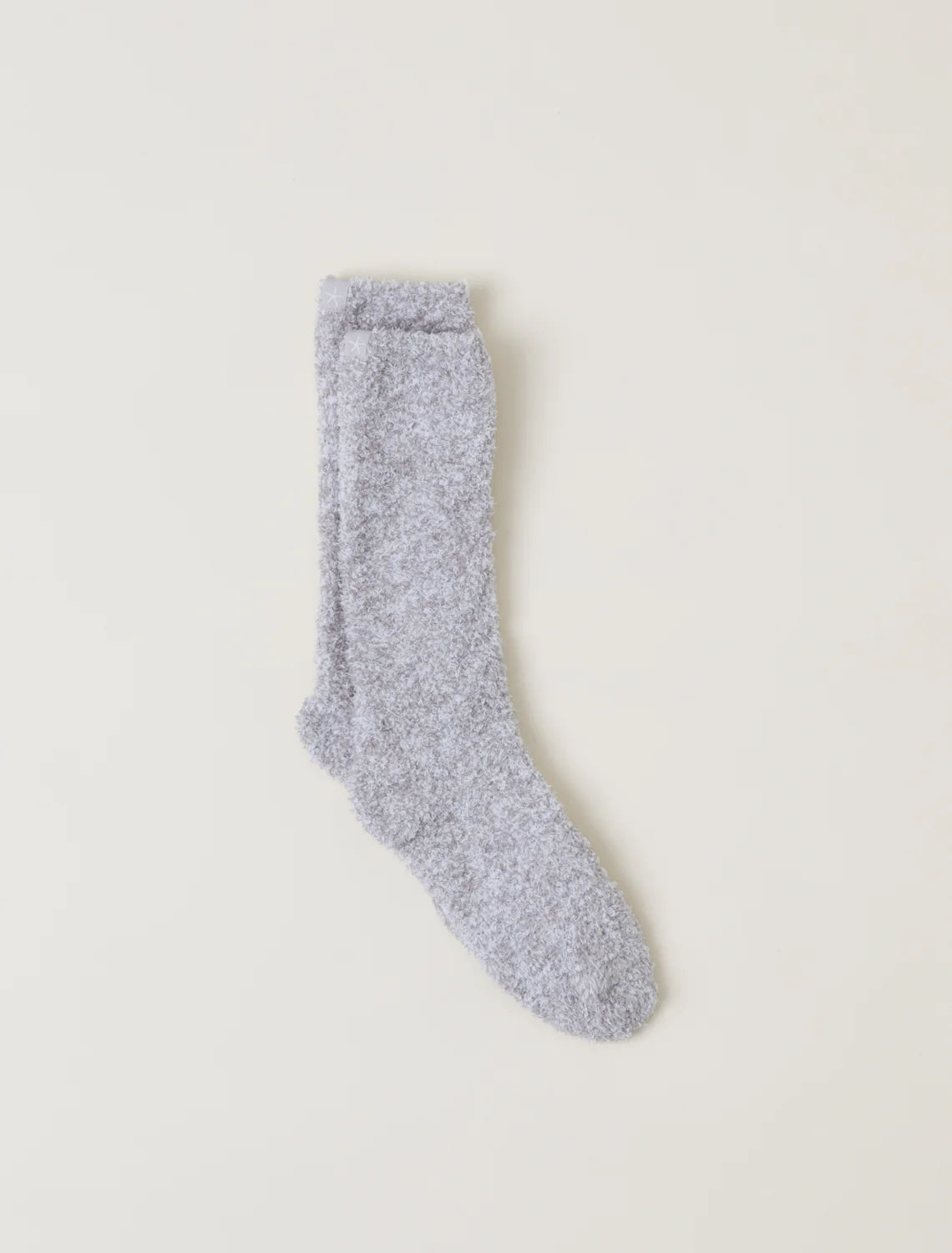 Barefoot Dreams CozyChic® Heathered Socks- Oyster/ White