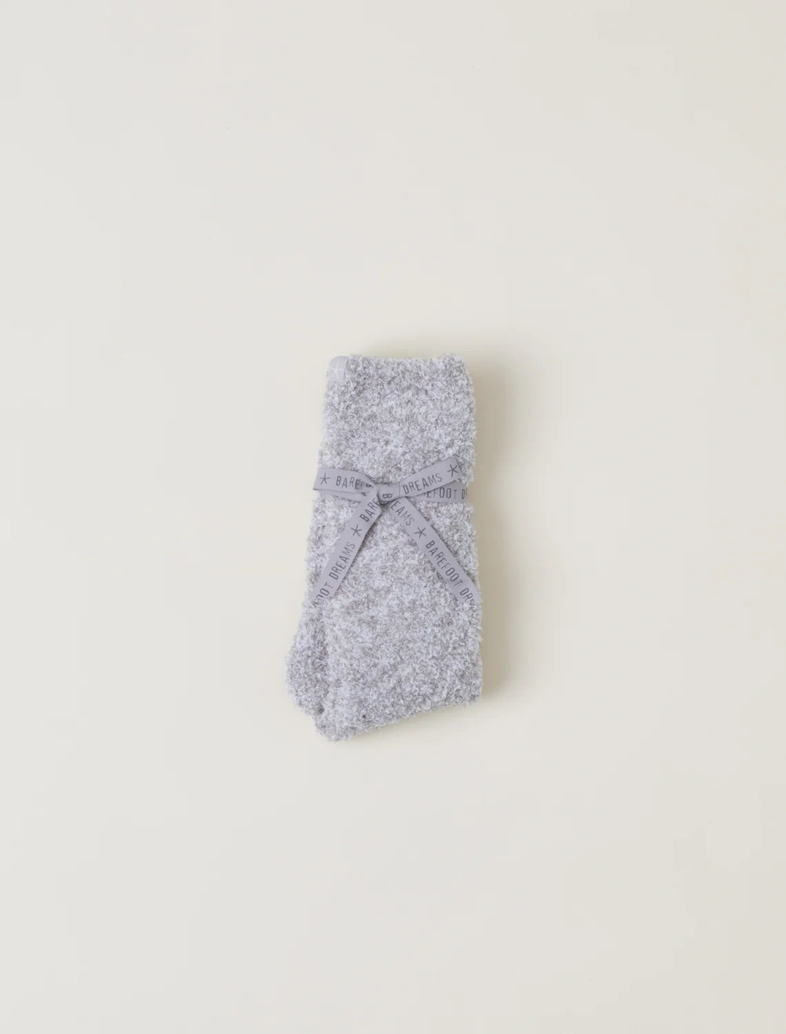 Barefoot Dreams CozyChic® Heathered Socks- Oyster/ White