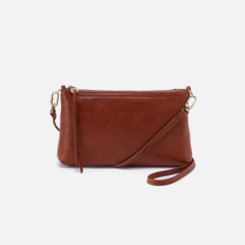 HOBO Darcy Crossbody in Patin Leather- Pecan Ridge