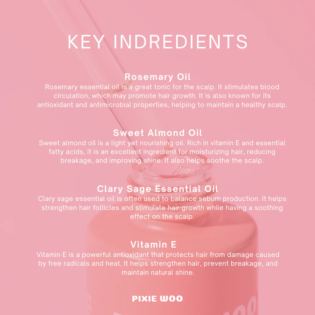 Pixie Woo Pre-Wash Fortifying Rosemary Oil for Scalp