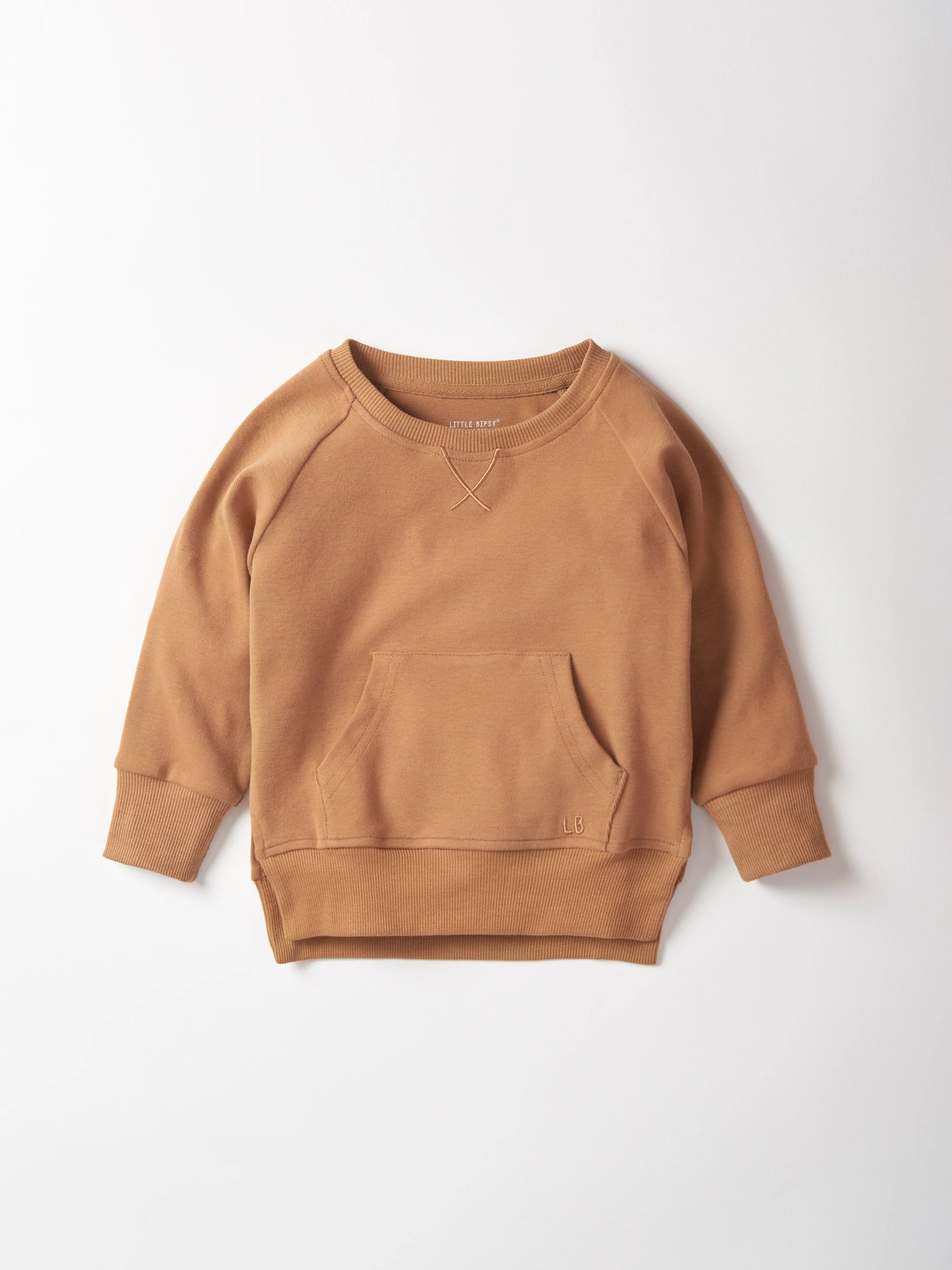 Little Bipsy Pocket Pullover- Carmel