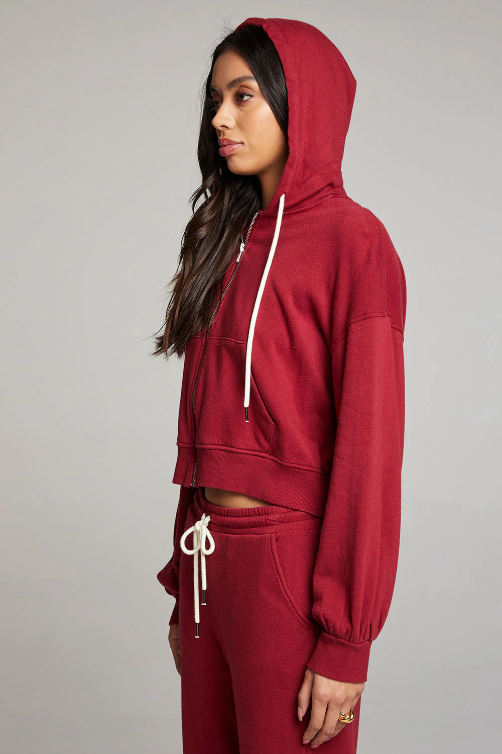 Chaser Abilenee Blood Red Zip Up