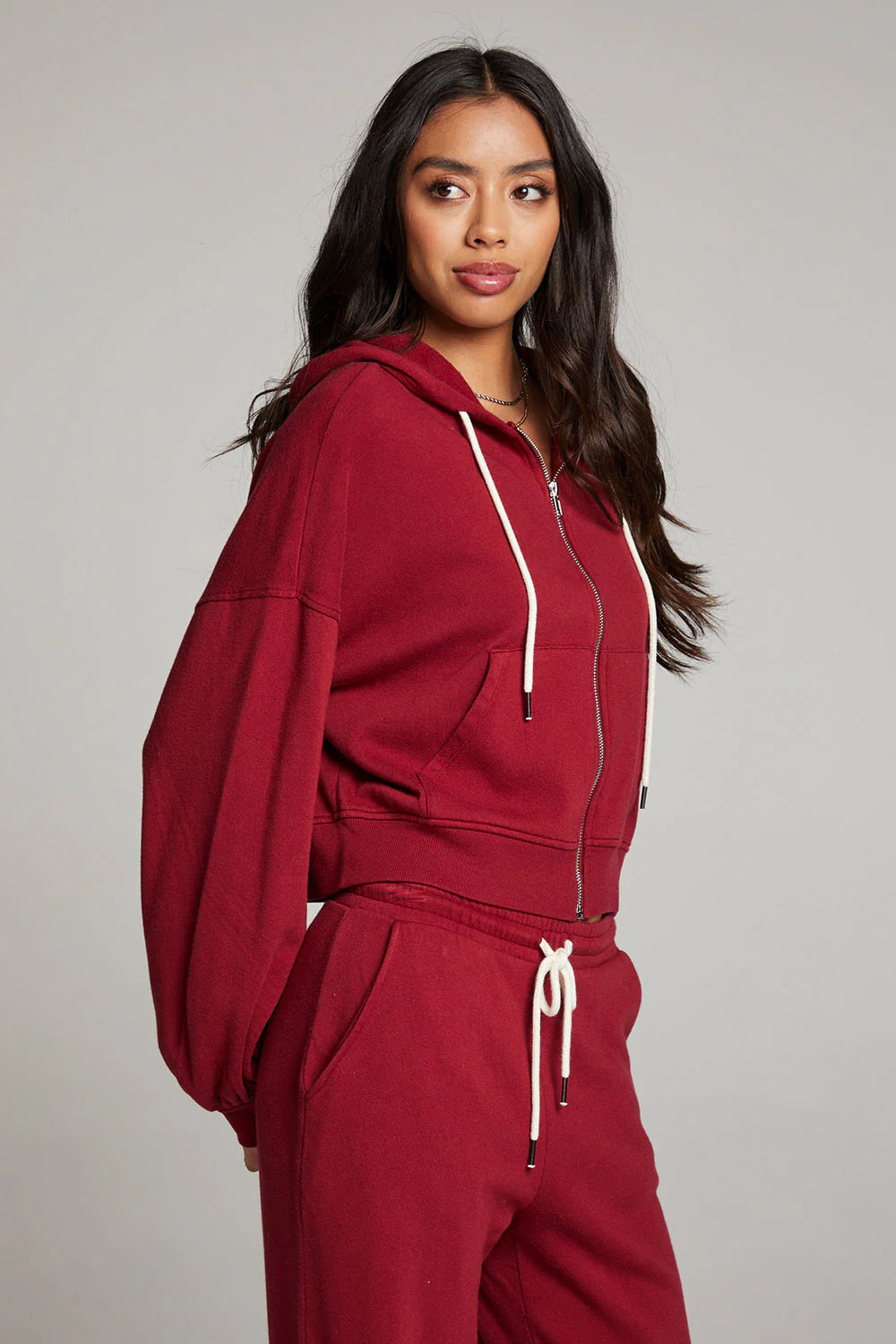 Chaser Abilenee Blood Red Zip Up