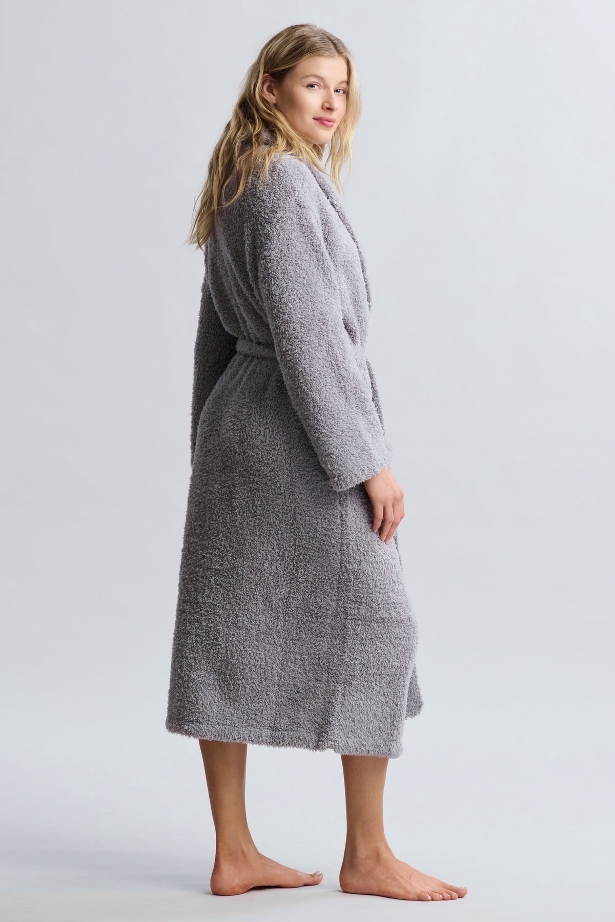 Barefoot Dreams CozyChic Adult Robe- Dove Grey