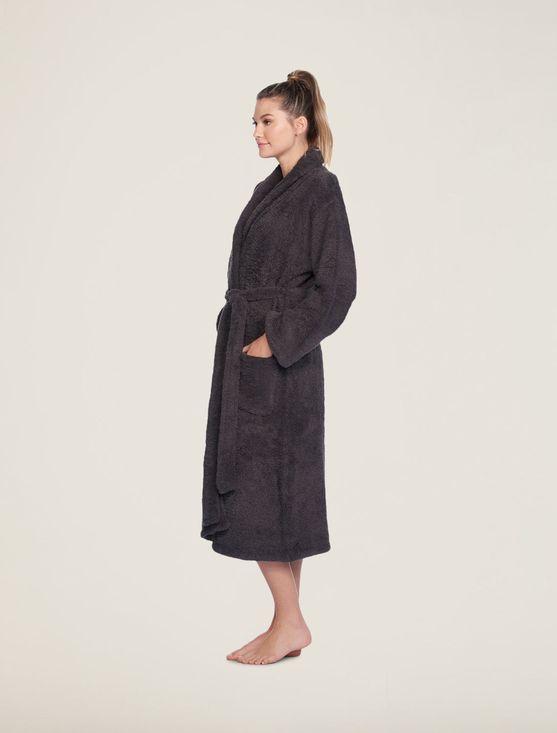 Barefoot Dreams CozyChic Adult Robe- Carbon