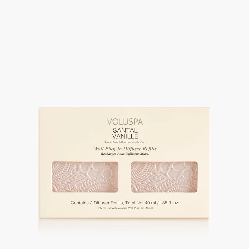 Voluspa SAntal Vanille- Wall Plug-In Twin Refil