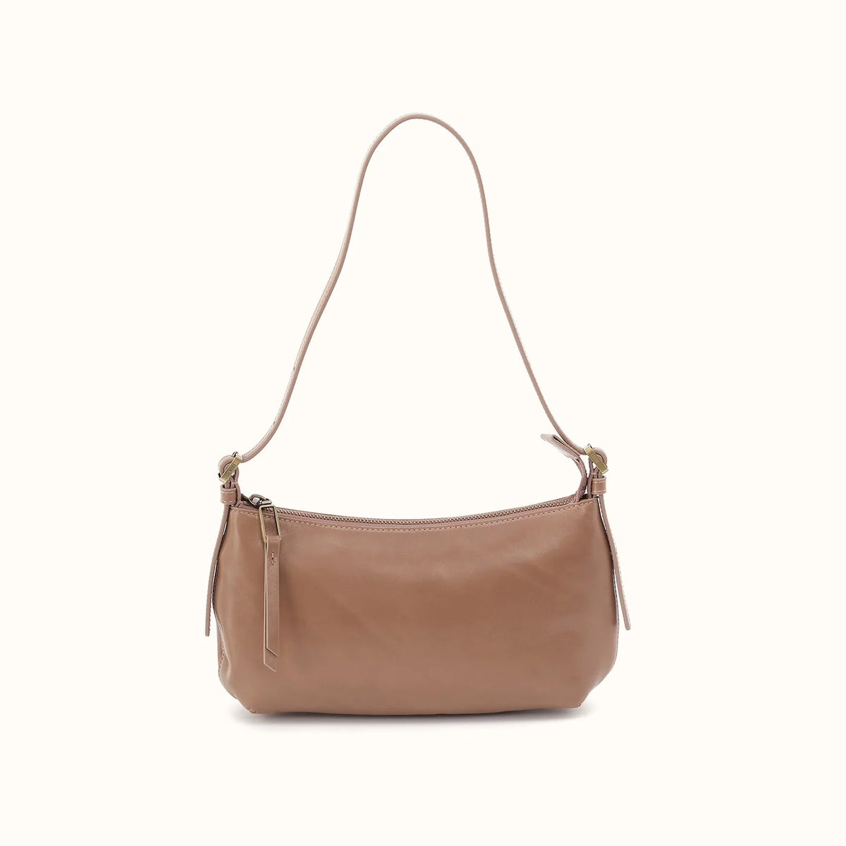HOBO Scottie Slim Shoulder in Polished Leather- Woodsmoke