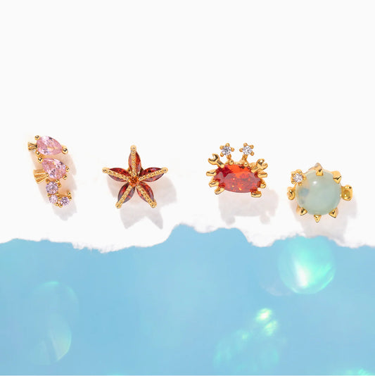 Girls Crew Under the Sea Stud Set