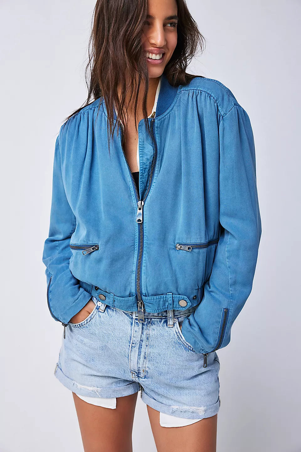 Free People Knockout Siren Bomber
