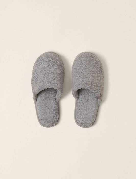 Barefoot Dreams CozyChic Unisex Slipper- Dove Grey