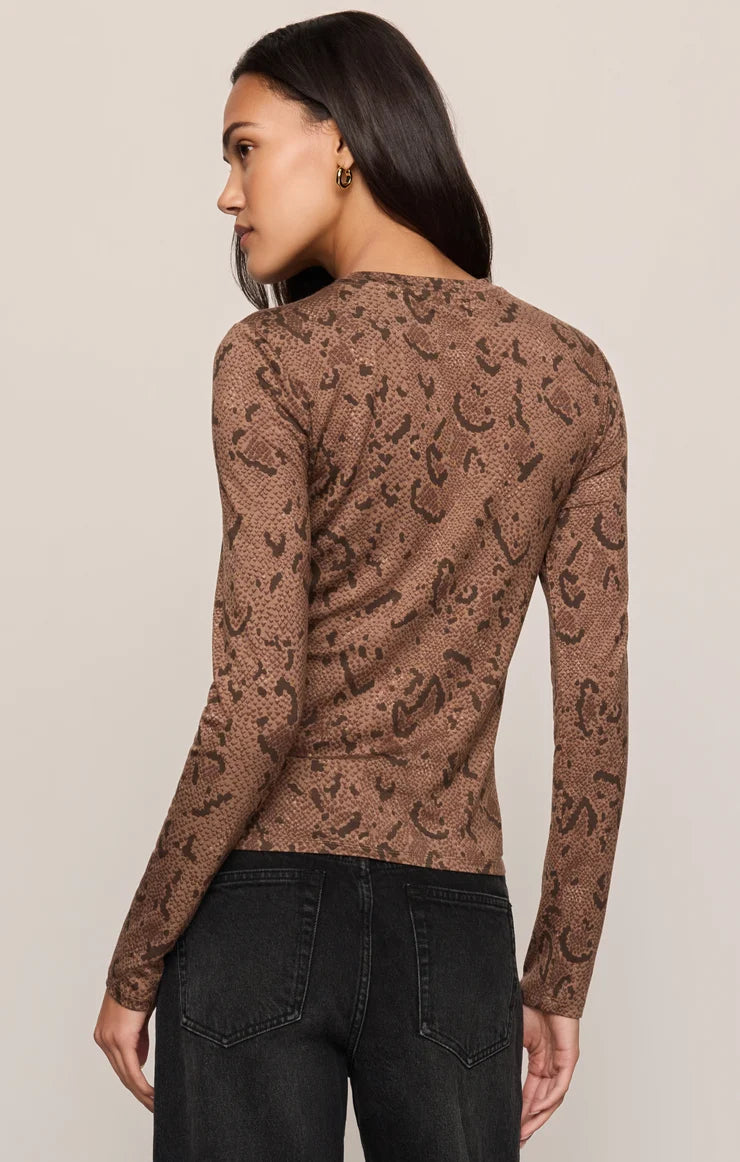 Z Supply Onyx Snake Long Sleeve Top