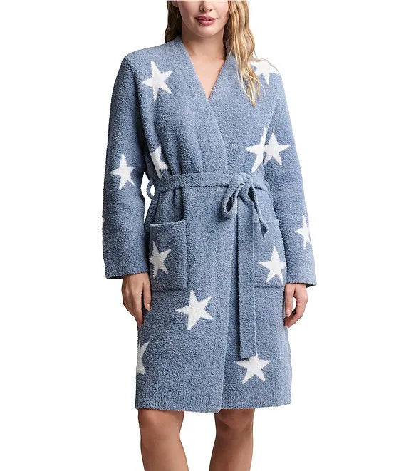 Barefoot Dreams Starry Night Robe- Blue Dusk/Pearl