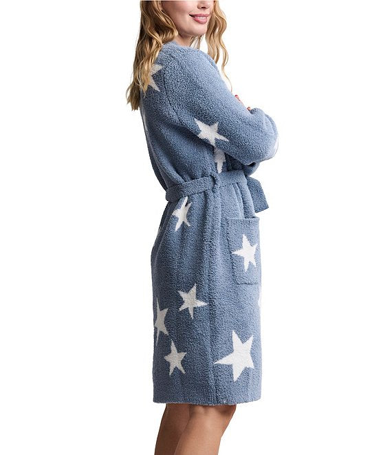 Barefoot Dreams Starry Night Robe- Blue Dusk/Pearl
