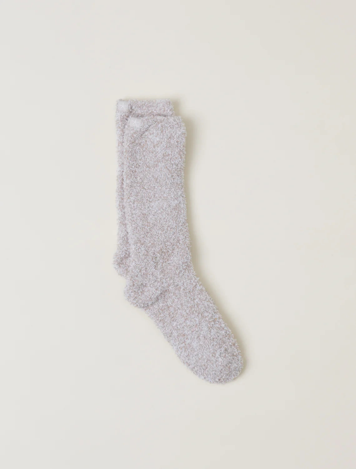 Barefoot Dreams CozyChic® Heathered Socks- Stone/ White