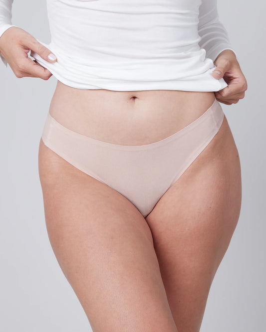 Ahhh-llelujah Pima Cotton "Fit to You" Thong - Nude