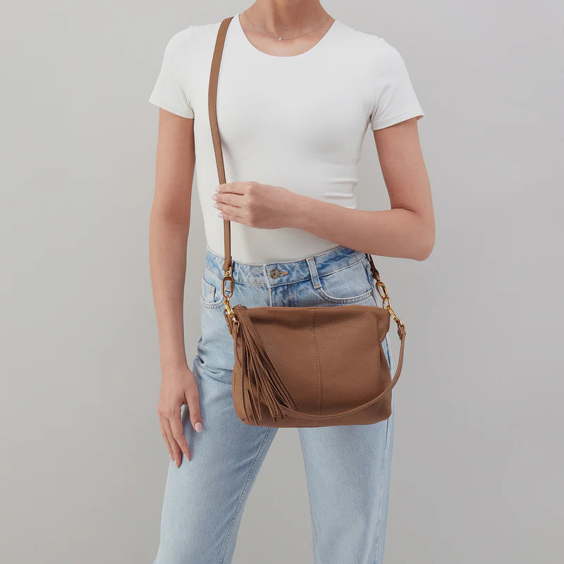 HOBO Kori Crossbody In Pebble Leather- Timber Brown