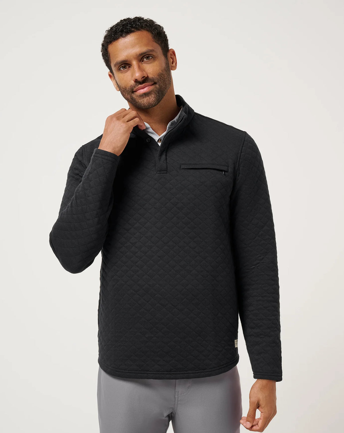 Travis Mathew Transatlantic Quarter Zip- Black