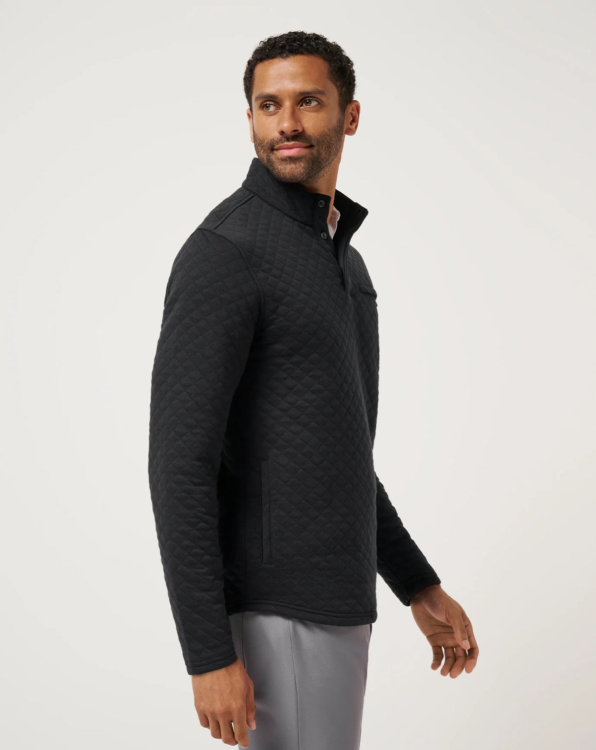 Travis Mathew Transatlantic Quarter Zip- Black