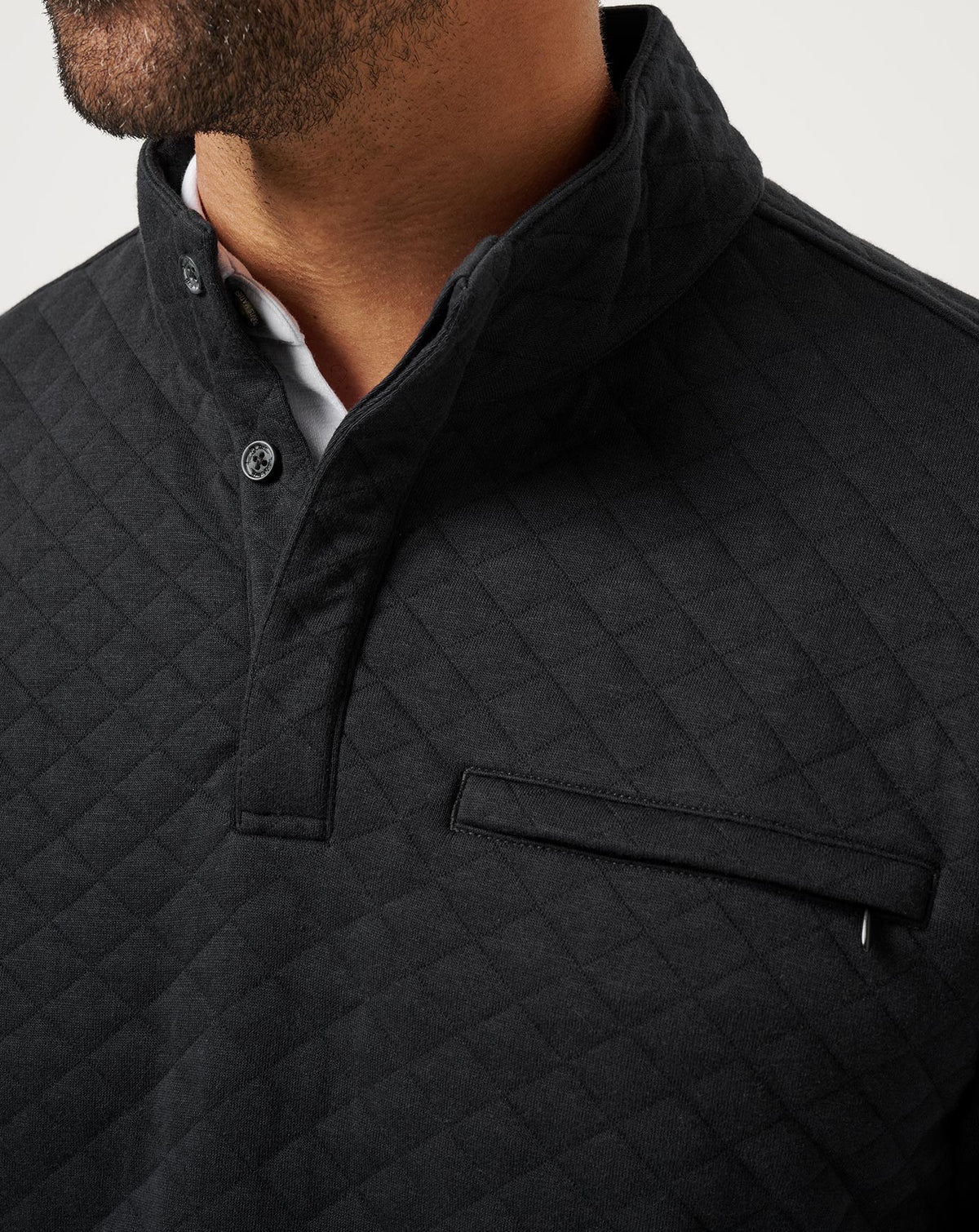 Travis Mathew Transatlantic Quarter Zip- Black