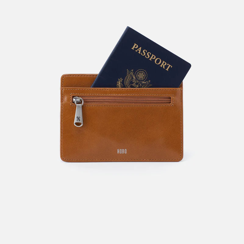 HOBO Euro Slide Card Case-Truffle