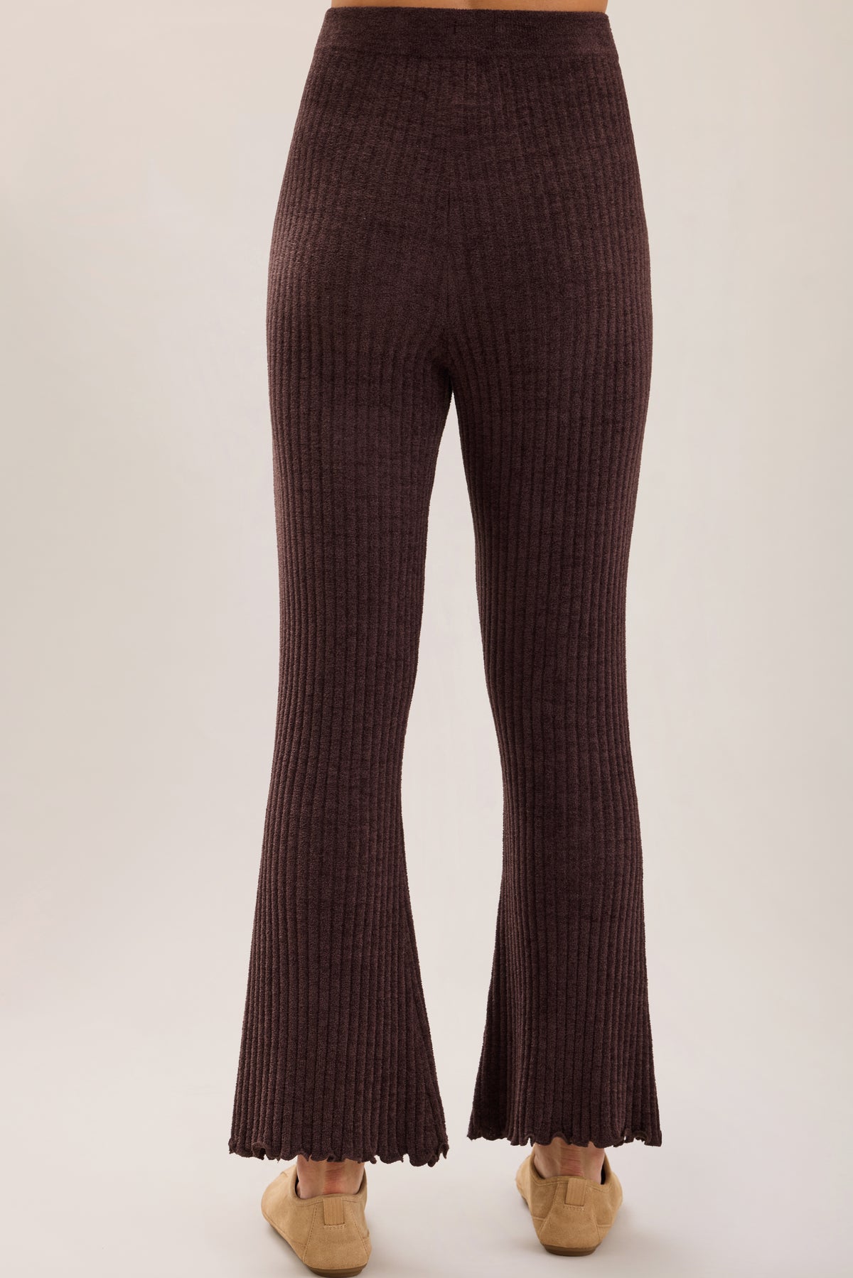 Barefoot Dreams CozyChic Ultra Lite Petal Edge Rib Flare Ankle Pant