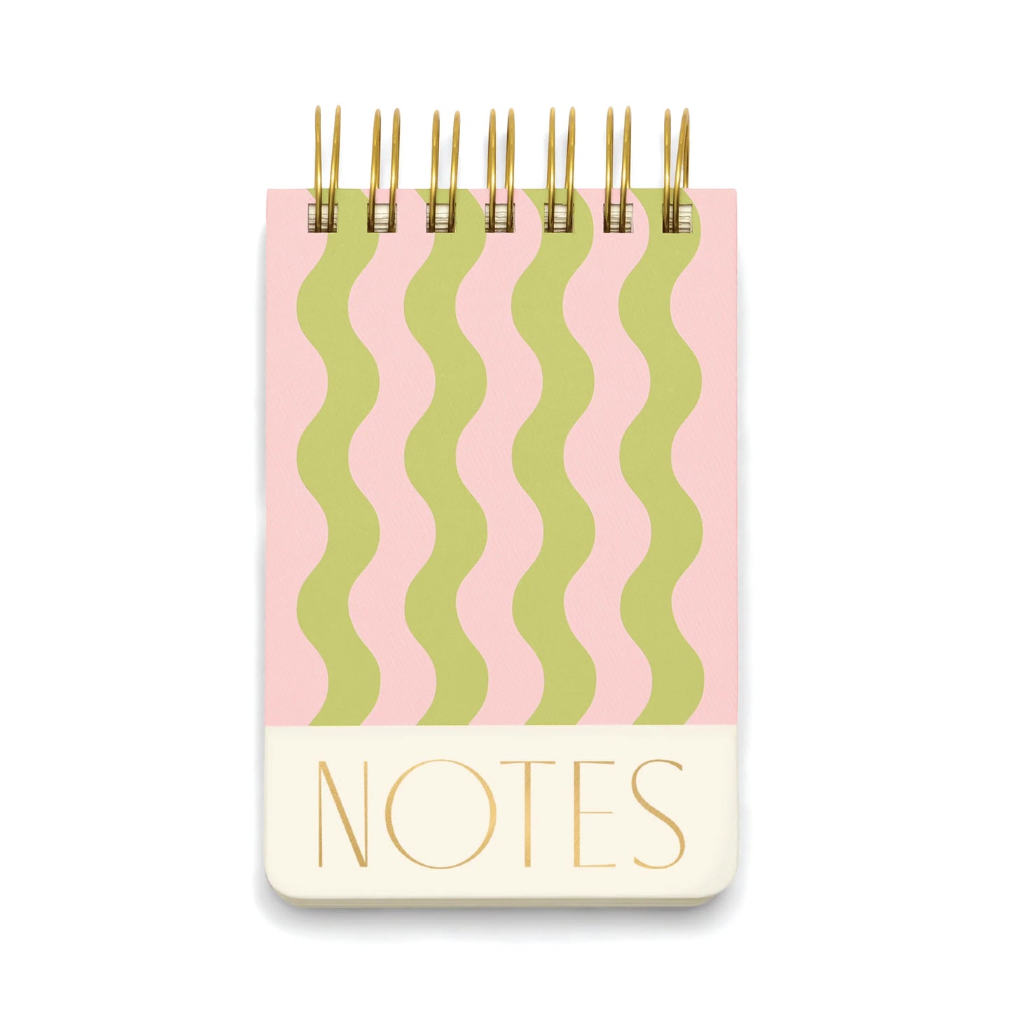 Twin Wire Chunky Notepad- Wavy Stripes