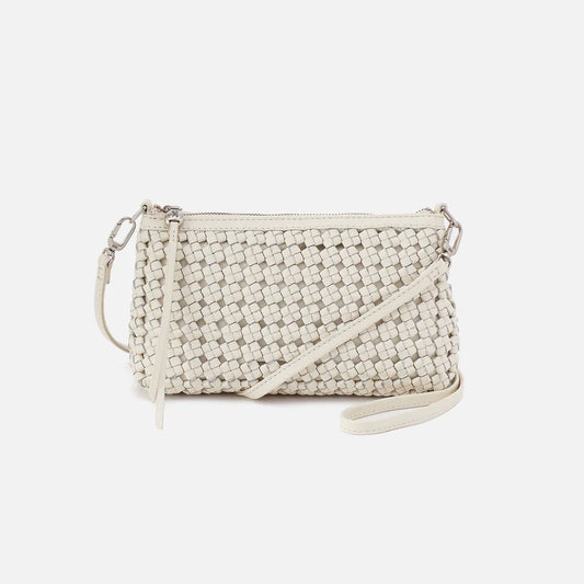 HOBO Darcy Crossbody in Woven Leather- Whitecap