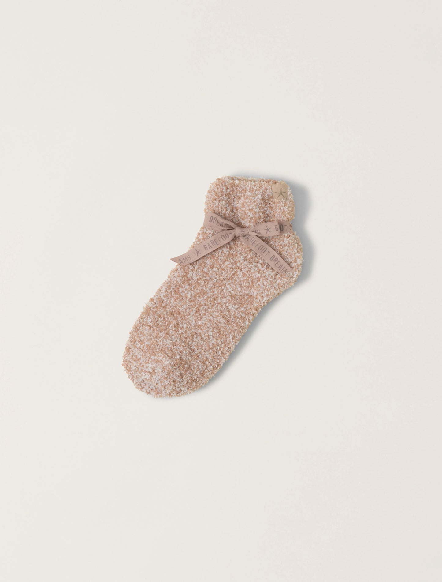 CozyChic® Heathered Tennis Socks- Willow/White