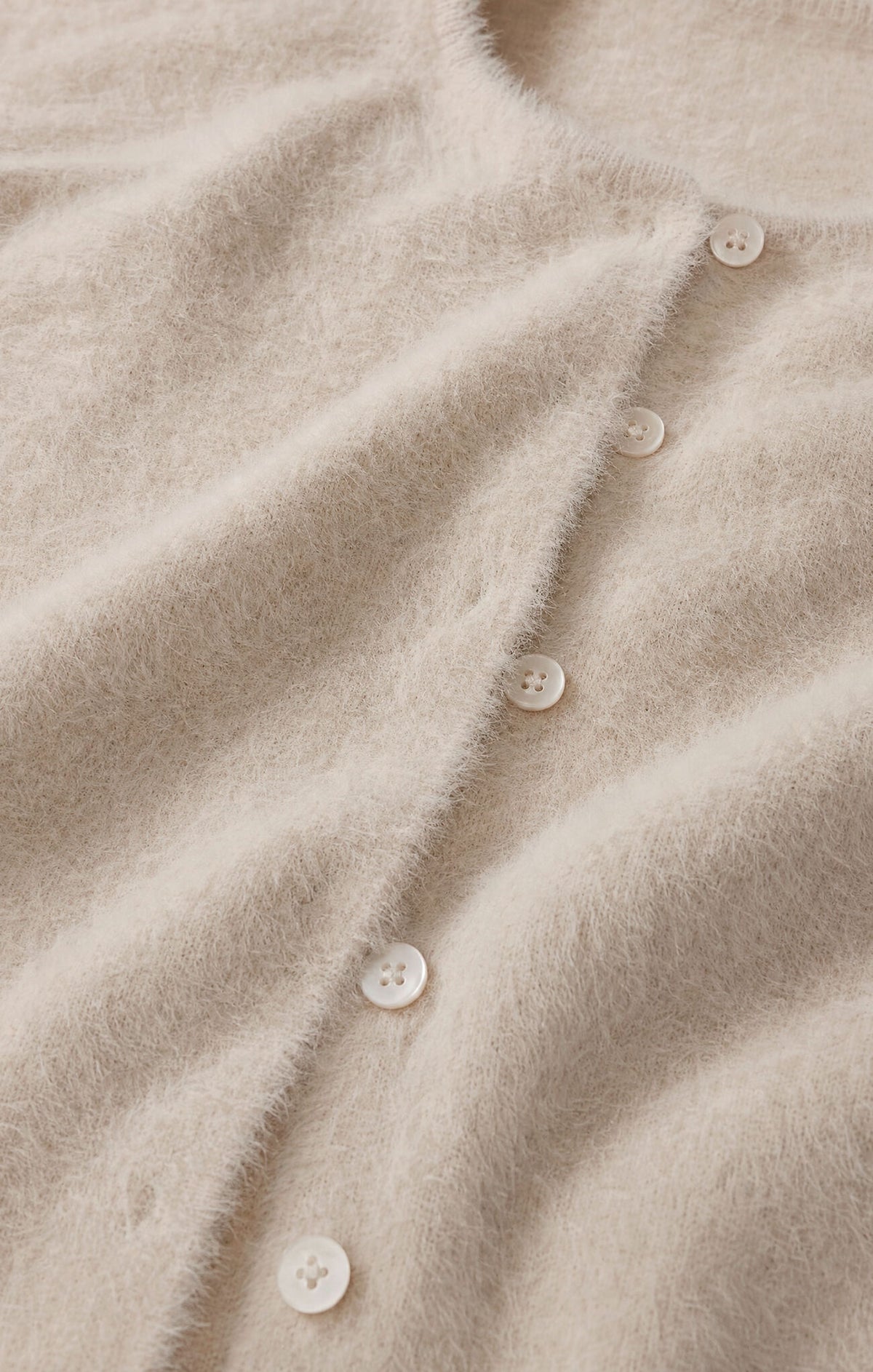 Z Supply Winterglow Fluffy Cardigan-Pearl