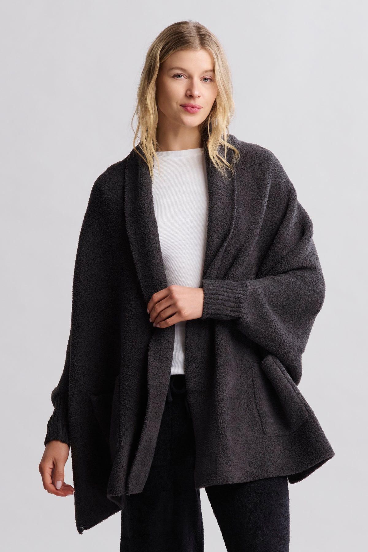 CozyChic Blanket Wrap- Carbon