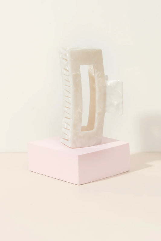Pixie Woo XL Claw Clip Collection-White