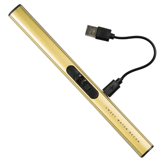 Gold Rechargeable Electric Lighte