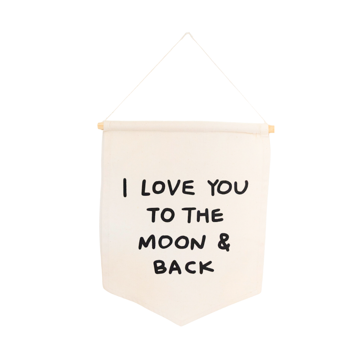 i love you to the moon and back hang sign