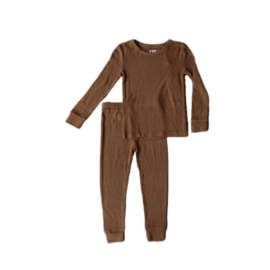 Cocoa | Waffle Bamboo Two Piece Set