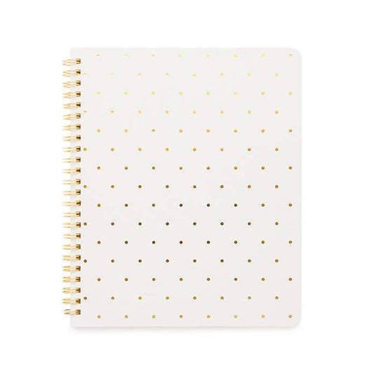 White Perfect Dot Notebook
