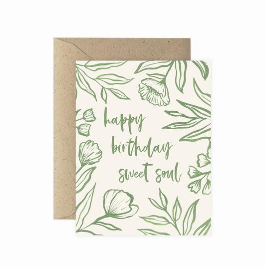 Sweet Soul Happy Birthday Greeting Card