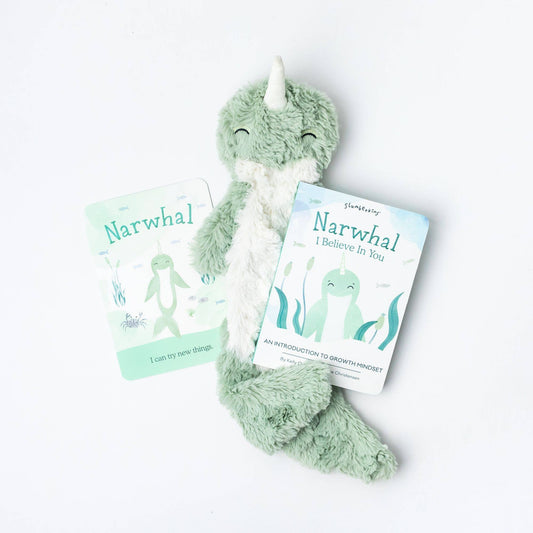 Narwhal Snuggler + Intro Book - Growth Mindset